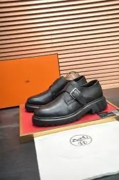 hermes cuir chaussures pour homme s_1257327